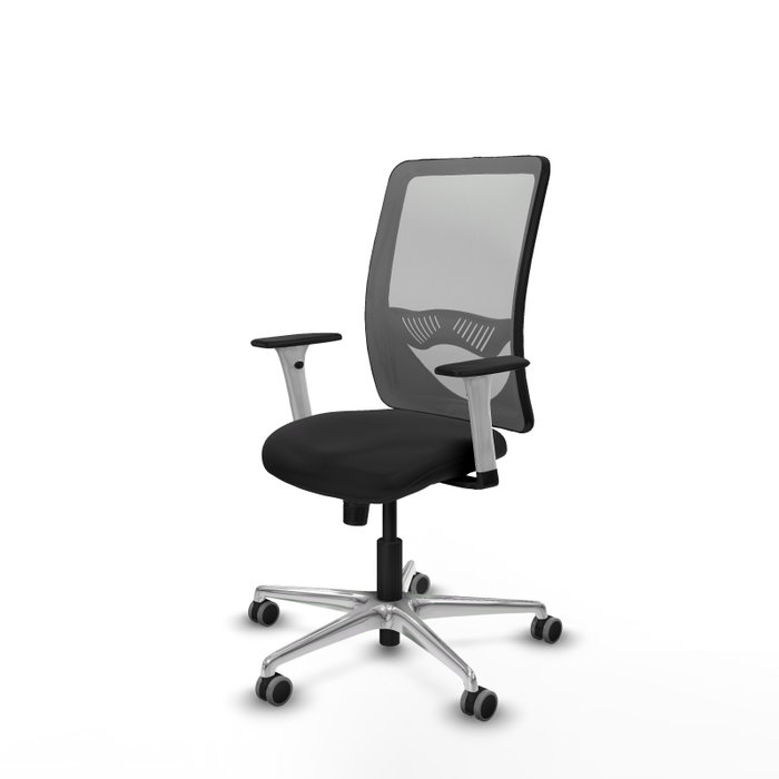 PIQUERAS Y CRESPO Silla de oficina Zulema con mecanismo Sincro, Negro y Gris PIQUERAS Y CRESPO Silla de oficina Zulema con mecanismo Sincro, Negro y Gris