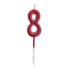 Ibili Vela roja brillante nº 8