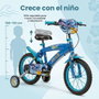 Toimsa Bicicleta Infantil Stitch 14" (4/6 años) Color Azul