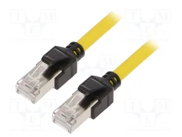OMRON Patch cord Cat 6a RJ45 2m amarillo