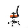 PIQUERAS Y CRESPO Silla de oficina Zulema Naranja y Negro