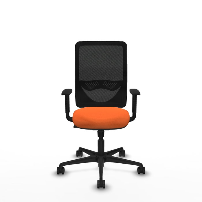 PIQUERAS Y CRESPO Silla de oficina Zulema Naranja y Negro