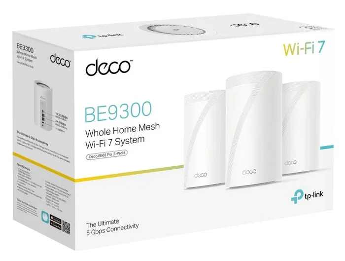 TP-LINK Deco BE65 Pro Wi-Fi 7 Mesh BE9300 Triple Banda (3-Pack) Blanco