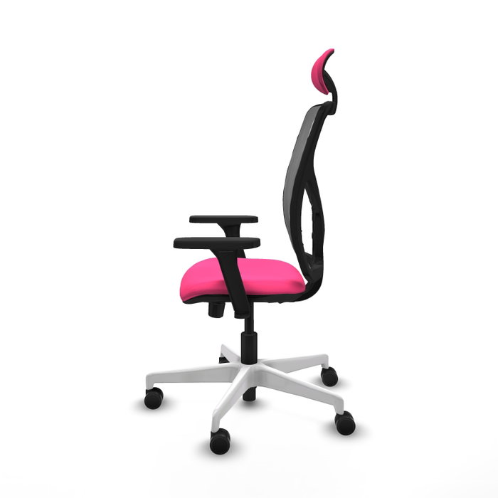 PIQUERAS Y CRESPO Silla de oficina Motilla Rosa con mecanismo Sincro/Traslack
