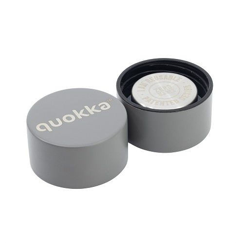 QUOKKA Botella Termo 510ml Acero Inoxidable Solid Grey - Botella Isotérmica para Bebidas Calientes y Frías