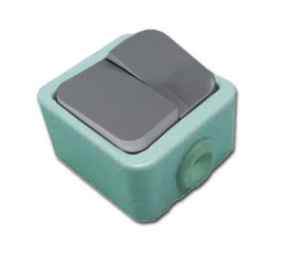 FINSTOC Interruptor Doble Conmutado Blanco