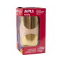 APLI Gomets Redondos Metalizados Oro 45 mm Rollo de 354 uds.