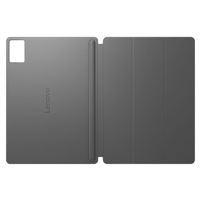 Lenovo ZG38C07423 Funda Folio para Idea Tab Plus (12.1"), Modo Espera, Material Cuero y PU, Color Negro Luna Grey
