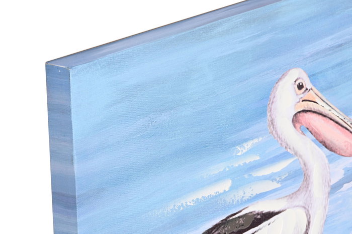 DKD Home Decor Cuadro Lienzo MDF 100x3x70 Pelicanos (Surtido de 2)