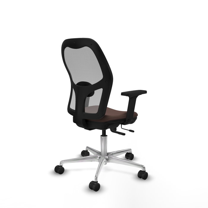 PIQUERAS Y CRESPO Silla de oficina Jorquera con mecanismo Sincro/Traslack Marrón oscuro y Gris PIQUERAS Y CRESPO Silla de oficina Jorquera con mecanismo Sincro/Traslack Marrón oscuro y Gris