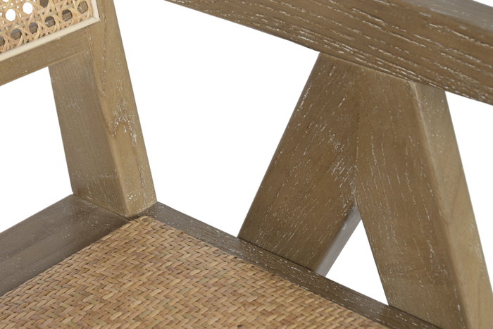 DKD Home Decor Silla Olmo Ratan Rejilla Natural DKD Home Decor Silla Olmo Ratan Rejilla Natural