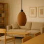 Paval Lámpara Colgante Beige/Florón Negro/Cable Negro, Iluminación Moderna y Sostenible para Hogar y Oficina
