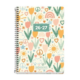 Agenda Escolar (2026-27) Miquelrius Recycled Espiral Tapa Extra Activa 8º 117X174 D/P Eco Peace
