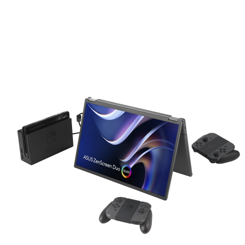 Asus ZenScreen Duo OLED MQ149CD Pantalla para PC 14" WUXGA OLED Plata