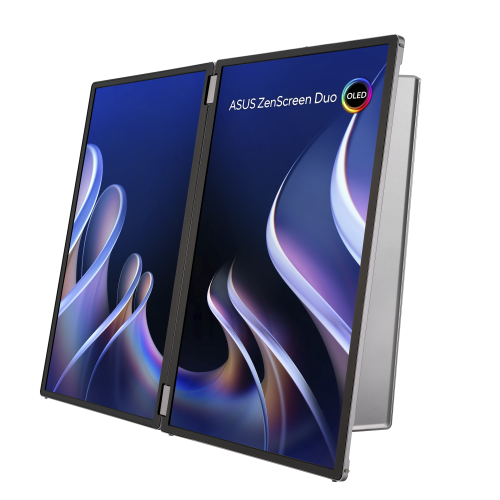 Asus ZenScreen Duo OLED MQ149CD Pantalla para PC 14" WUXGA OLED Plata