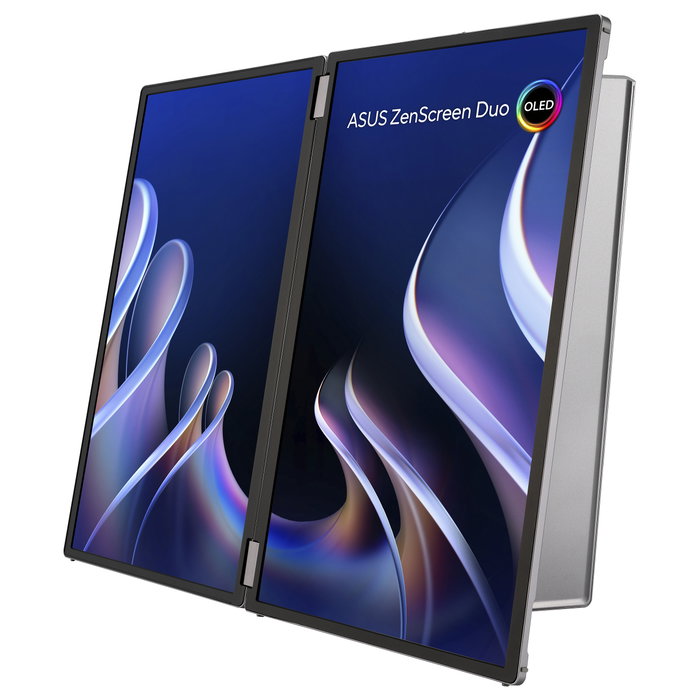 Asus ZenScreen Duo OLED MQ149CD Monitor Portátil 14 Pulgadas Plata