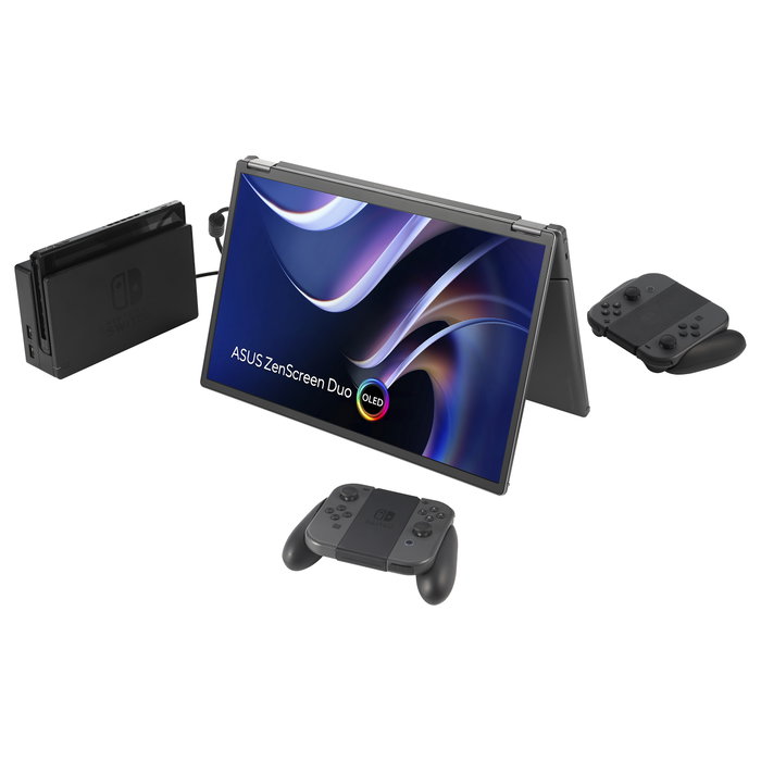 Asus ZenScreen Duo OLED MQ149CD Monitor Portátil 14 Pulgadas Plata