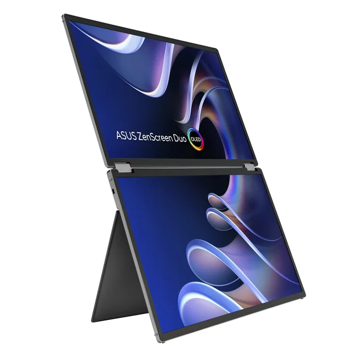 Asus ZenScreen Duo OLED MQ149CD Monitor Portátil 14 pulg. OLED WUXGA Plata