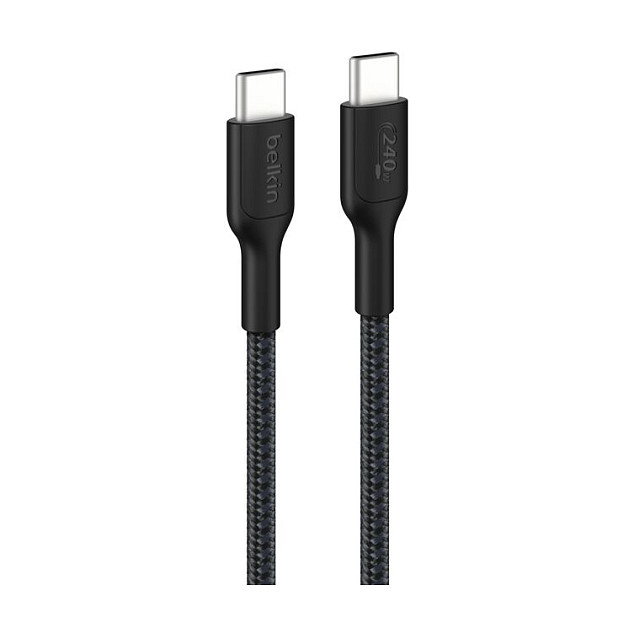 Belkin BoostCharge Pro Cable USB-C a USB-C Trenzado 240W 1m Negro