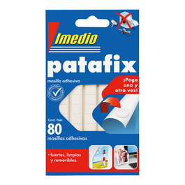 Imedio Masilla Patafix Adhesivo Blanco Removible 80 Pastillas