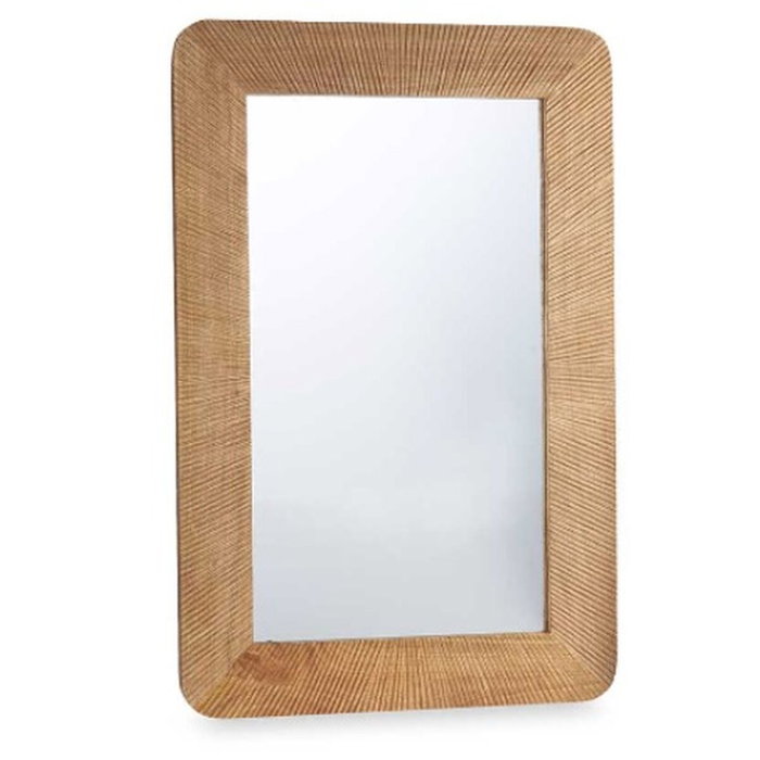 GIFTDECOR Espejo de pared Líneas Natural 60 x 90 cm Marrón
