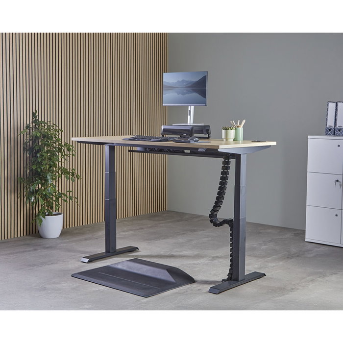 Fellowes Vértebra Pasacables Negro con Altura Regulable