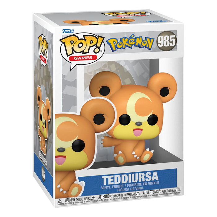 Funko Figura POP Pokémon Teddiursa Funko Figura POP Pokémon Teddiursa