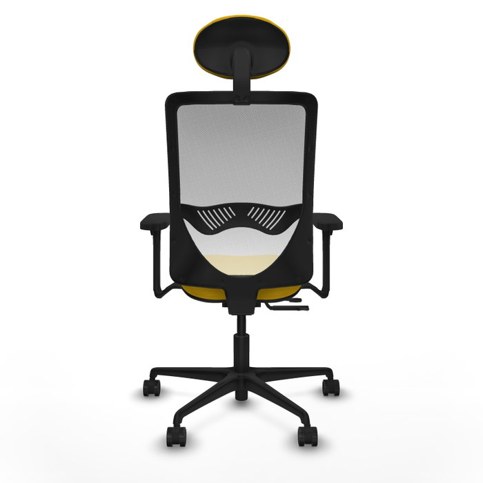 PIQUERAS Y CRESPO Silla de oficina Zulema con mecanismo Sincro/Traslack, Amarillo y Blanco PIQUERAS Y CRESPO Silla de oficina Zulema con mecanismo Sincro/Traslack, Amarillo y Blanco