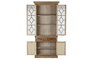 DKD Home Decor Vitrina Shabby Natural Madera Reciclada 100 x 220 x 45 cm