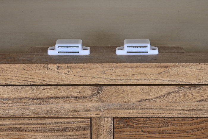 DKD Home Decor Vitrina Shabby Natural Madera Reciclada 100 x 220 x 45 cm DKD Home Decor Vitrina Shabby Natural Madera Reciclada 100 x 220 x 45 cm