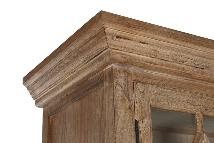 DKD Home Decor Vitrina Shabby Natural Madera Reciclada 100 x 220 x 45 cm DKD Home Decor Vitrina Shabby Natural Madera Reciclada 100 x 220 x 45 cm