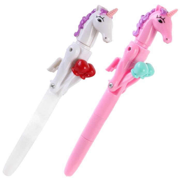 Mister Gadget Bolígrafo Unicornio Boxeo Luminoso Tinta Azul Colores Surtidos Mister Gadget Bolígrafo Unicornio Boxeo Luminoso Tinta Azul Colores Surtidos