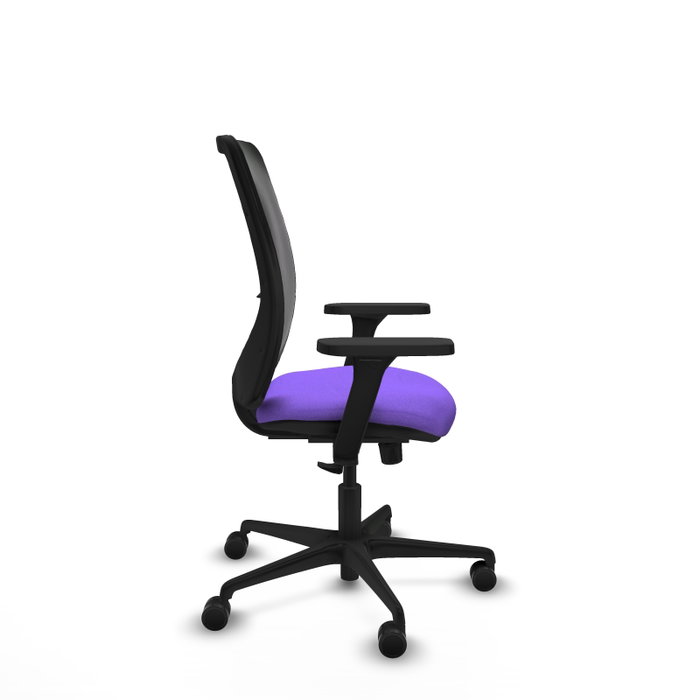 PIQUERAS Y CRESPO Silla de oficina Zulema con mecanismo Sincro, Lila y Negro PIQUERAS Y CRESPO Silla de oficina Zulema con mecanismo Sincro, Lila y Negro