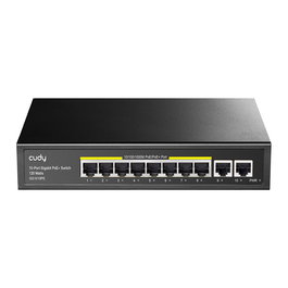 Cudy GS1010PE Switch Gigabit Ethernet 10 Puertos PoE+ 8 Puertos PoE 30W Montaje en Rack y Pared