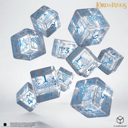 Q Workshop El Señor de los Anillos: Pack de 10 Dados D6 Rivendell (Agua)