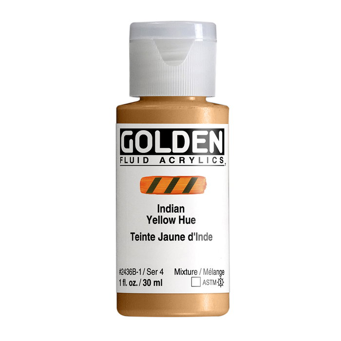 Golden Fluid Colores Acrílicos Tono Indio Amarillo 30 ml Golden Fluid Colores Acrílicos Tono Indio Amarillo 30 ml
