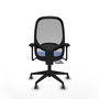 PIQUERAS Y CRESPO Silla de oficina Cilanco con mecanismo Sincro/Traslack Azul y Gris