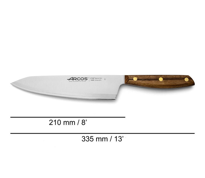 ARCOS Cuchillo Cocinero Hoja Inox 210 mm M/MAD.166800-EST