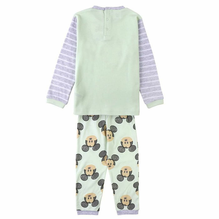 Pijama Infantil Mickey Mouse Rosa Verde Gris 36 Meses Pijama Infantil Mickey Mouse Rosa Verde Gris 36 Meses