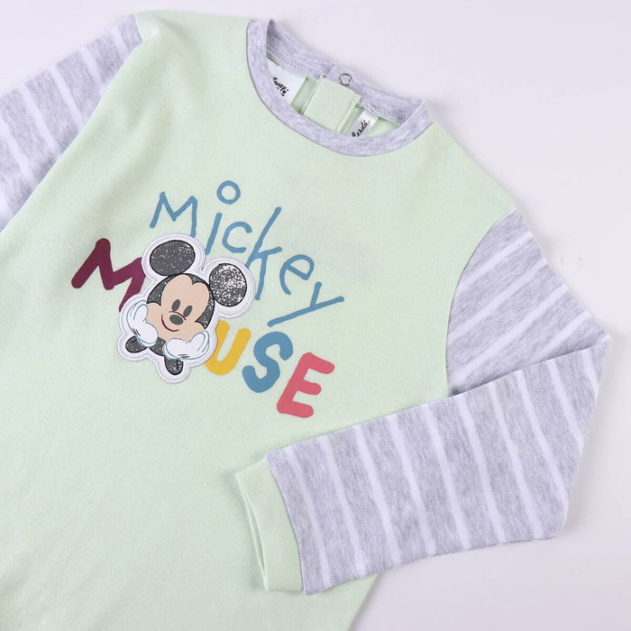 Pijama Infantil Mickey Mouse Rosa Verde Gris 36 Meses Pijama Infantil Mickey Mouse Rosa Verde Gris 36 Meses