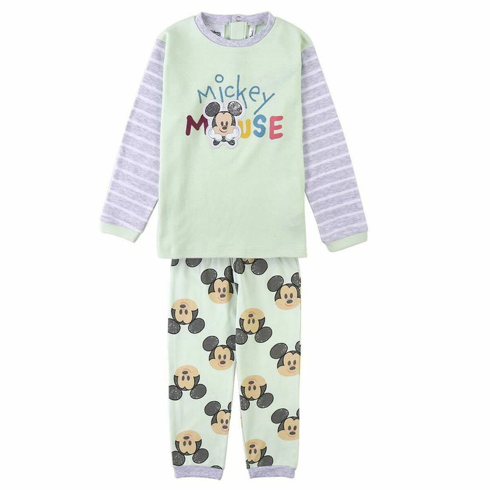 Pijama Infantil Mickey Mouse Rosa Verde Gris 36 Meses Pijama Infantil Mickey Mouse Rosa Verde Gris 36 Meses