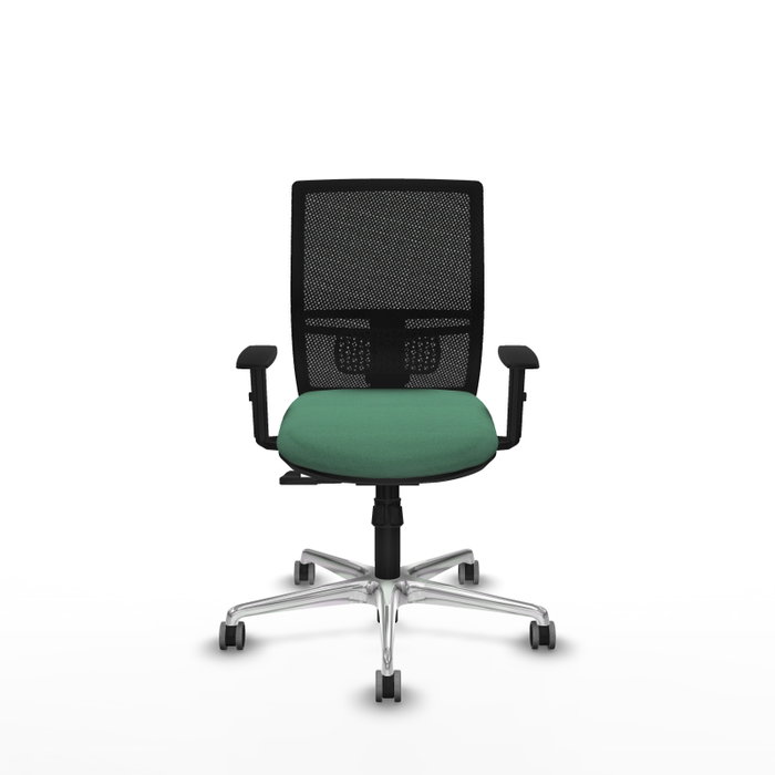 PIQUERAS Y CRESPO Silla de oficina Yunquera con mecanismo Sincro, Verde esmeralda y Negro PIQUERAS Y CRESPO Silla de oficina Yunquera con mecanismo Sincro, Verde esmeralda y Negro
