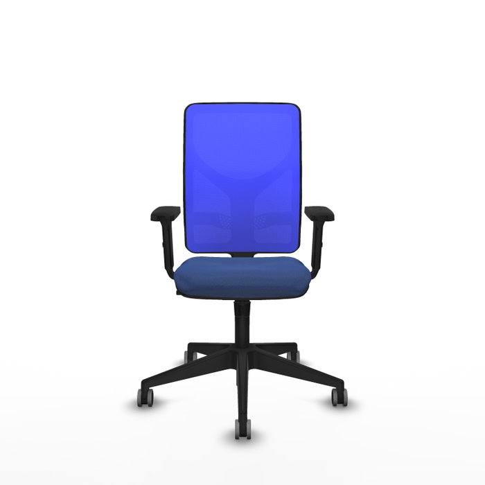 PIQUERAS Y CRESPO Silla de oficina Motilla con mecanismo Sincro Azul