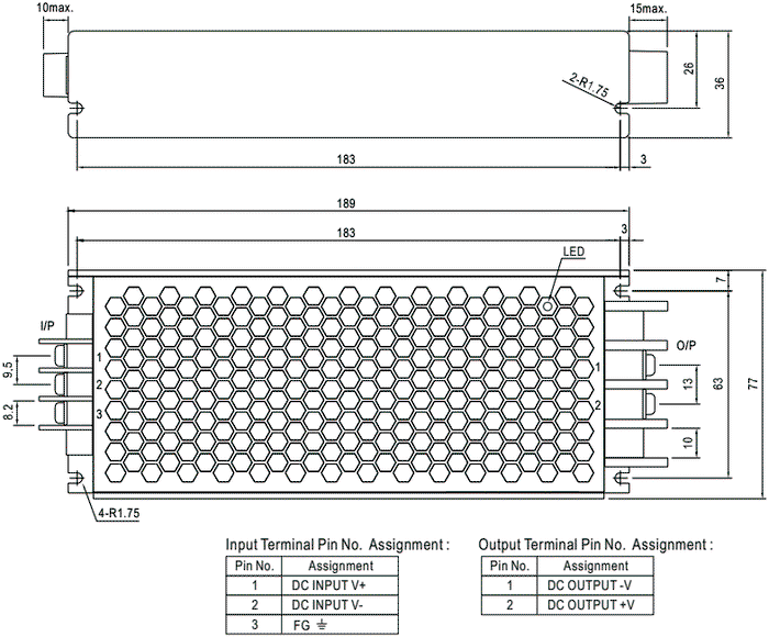 MEAN WELL RSD-150D-24 Convertidor DC/DC 151,2W 24VDC