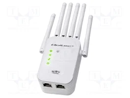 Qoltec Repetidor y Access Point AC1200 con 6 Antenas y 2x RJ45