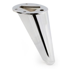 Q&Q Pata Metálica Cone para Sofá o Mueble Altura 130 mm Acabado Cromo