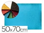 Liderpapel Goma eva con purpurina biodegradable, 50x70cm, 2mm espesor, azul claro