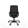 PIQUERAS Y CRESPO Silla de oficina Mardos con mecanismo Sincro, Verde y Negro