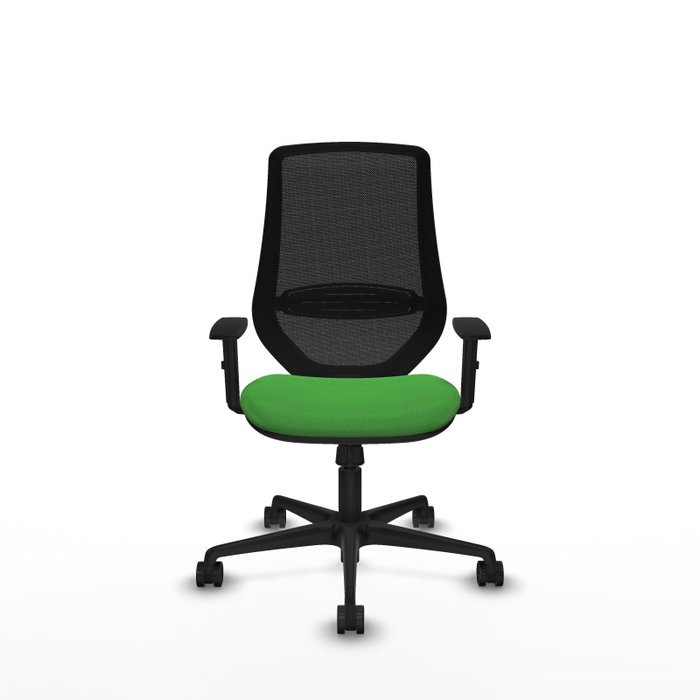 PIQUERAS Y CRESPO Silla de oficina Mardos con mecanismo Sincro, Verde y Negro