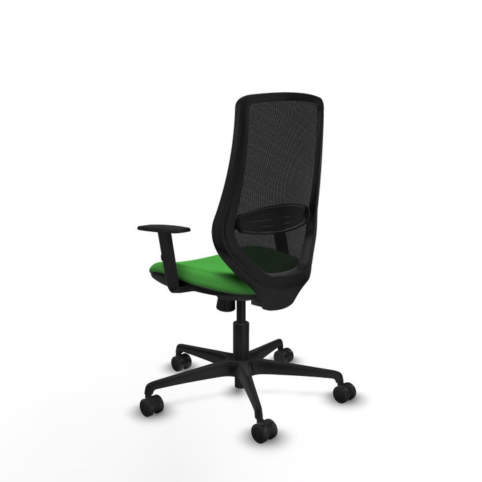 PIQUERAS Y CRESPO Silla de oficina Mardos con mecanismo Sincro, Verde y Negro